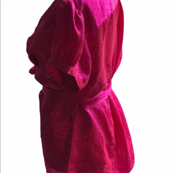 Cato XL. Pink beautiful blouse short sleeves ties - Picture 6 of 12